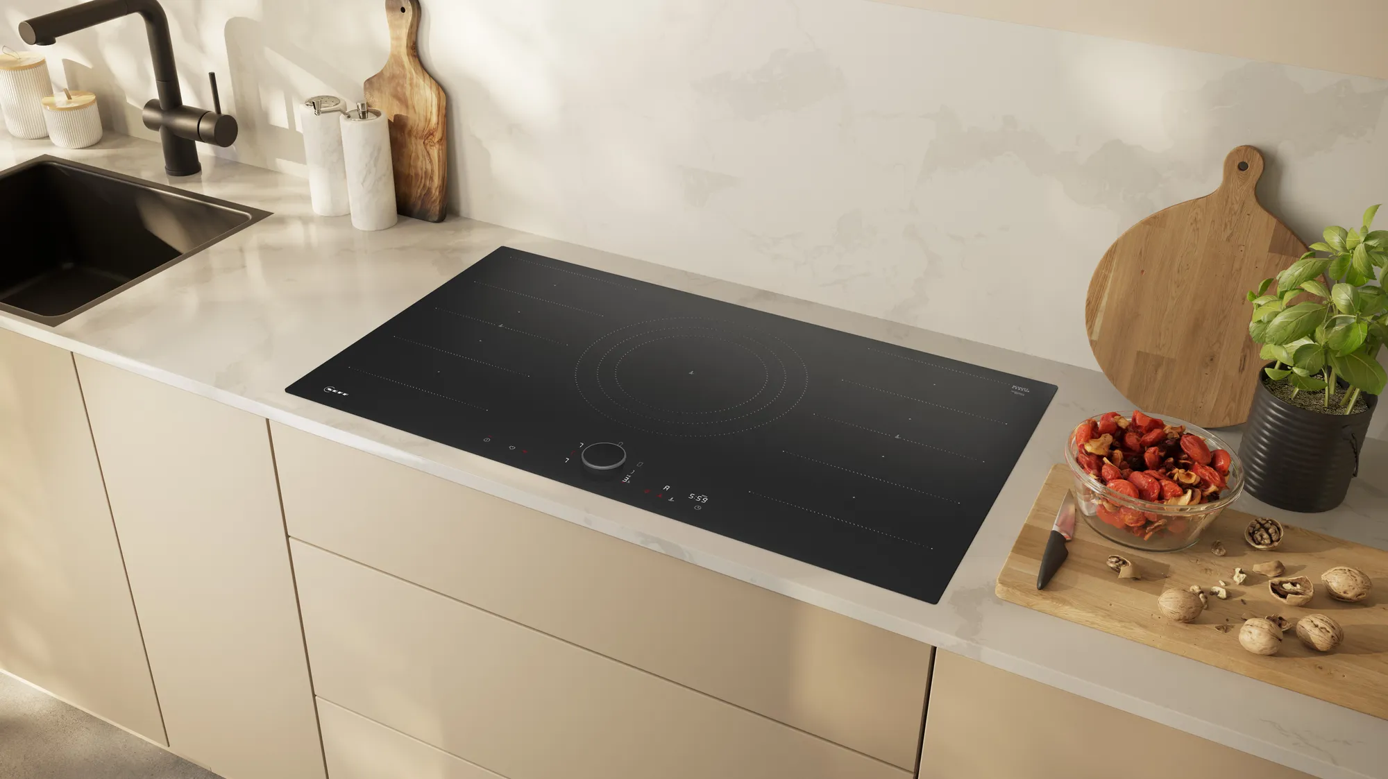 Neff N90, Induction hob, 90 cm, Black, - Image 4