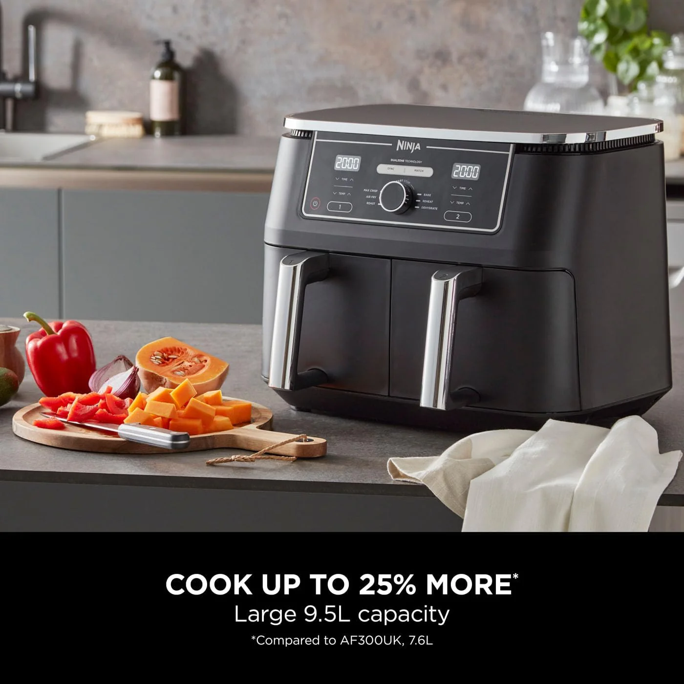Ninja AF400UK Foodi MAX Dual Zone Air Fryer 9.5L - Image 6