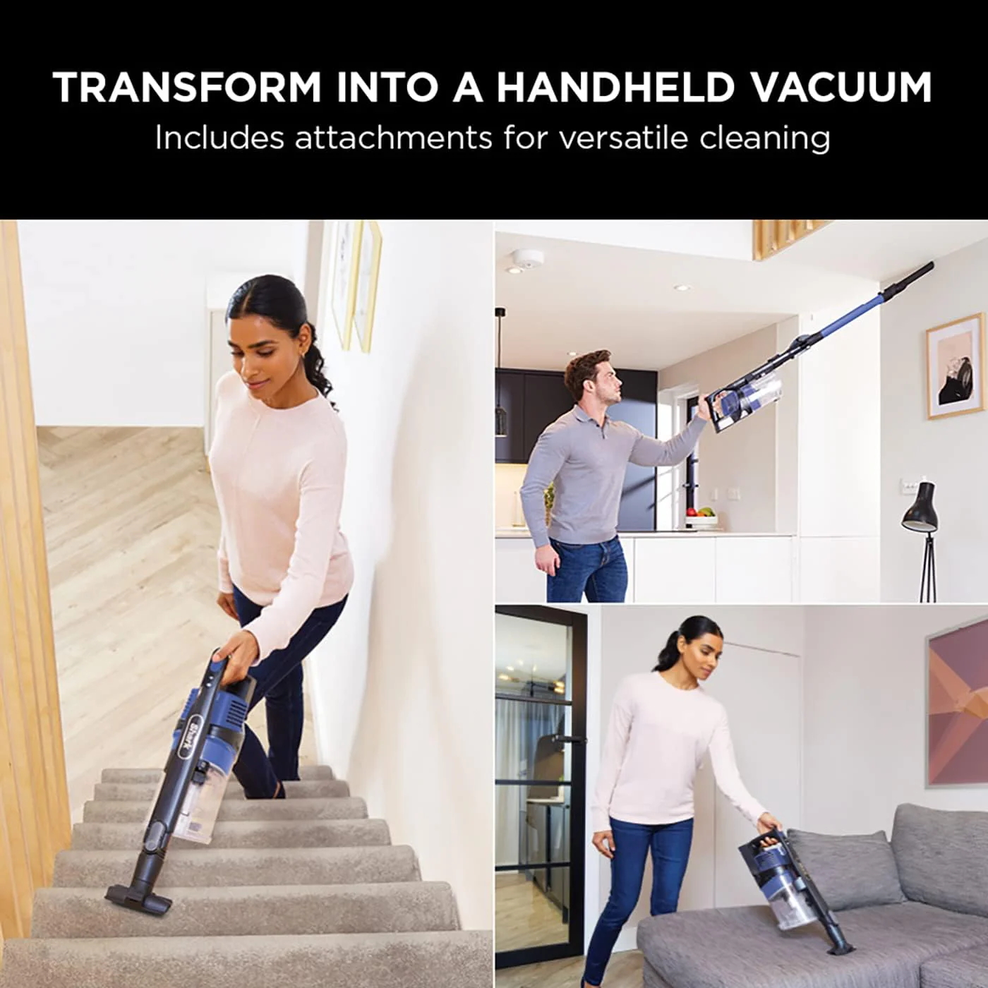 Shark IZ202UK Anti Hair Wrap Cordless Stick Vacuum Cleaner, Electric Blue - Image 5