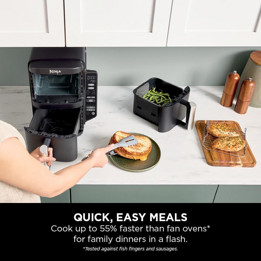 Ninja SL300UK Double Stack 2-Drawer Air Fryer 7.6L - Image 10