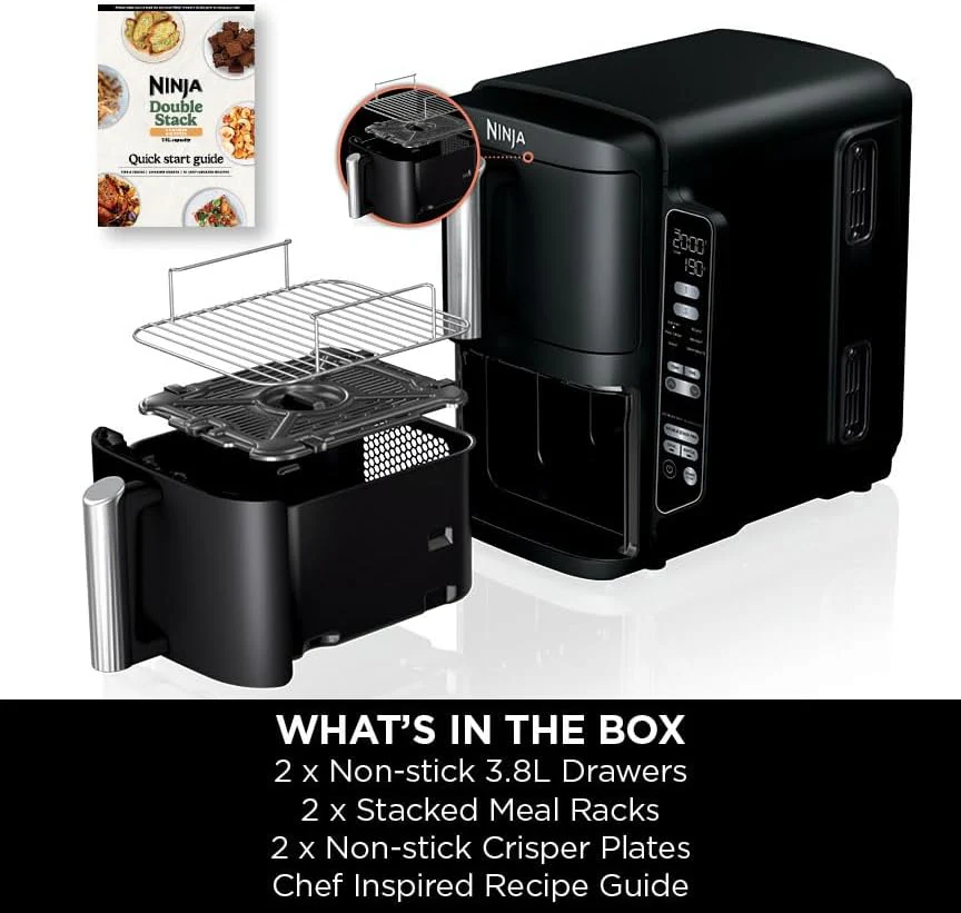 Ninja SL300UK Double Stack 2-Drawer Air Fryer 7.6L - Image 15