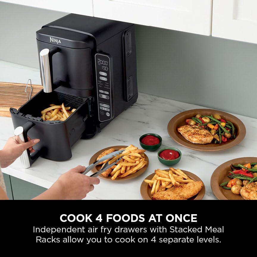 Ninja SL300UK Double Stack 2-Drawer Air Fryer 7.6L - Image 4