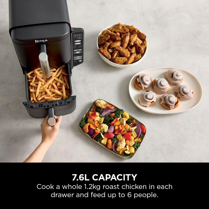 Ninja SL300UK Double Stack 2-Drawer Air Fryer 7.6L - Image 5