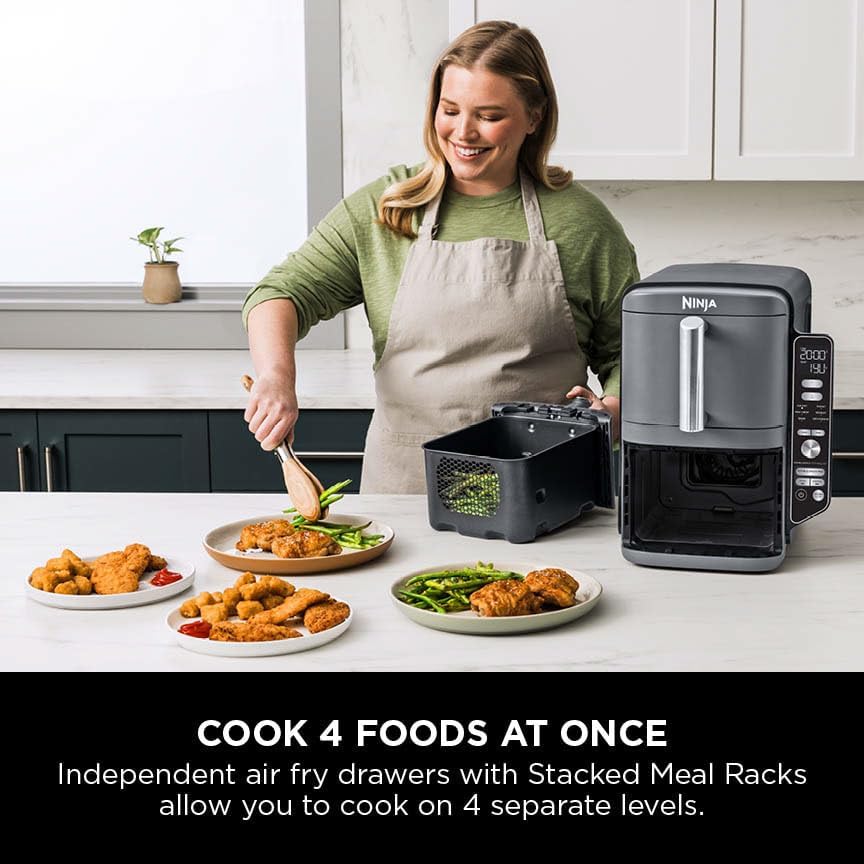 Ninja SL400UK Double Stack XL 9.5L Air Fryer - Image 4