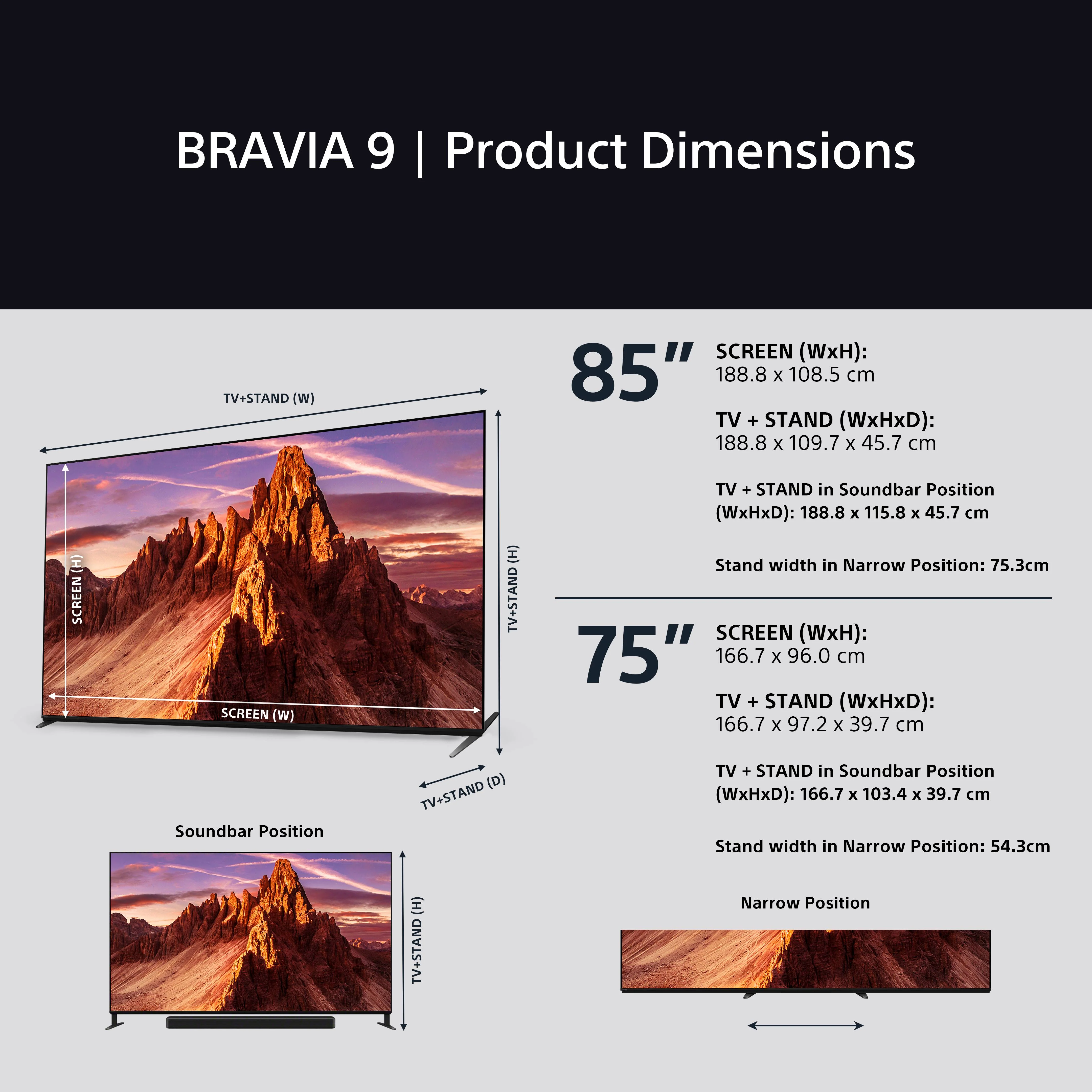 Sony K75XR90PU 75" BRAVIA 9 XR90P QLED (XR l Mini LED) 4K HDR Google TV - Image 24