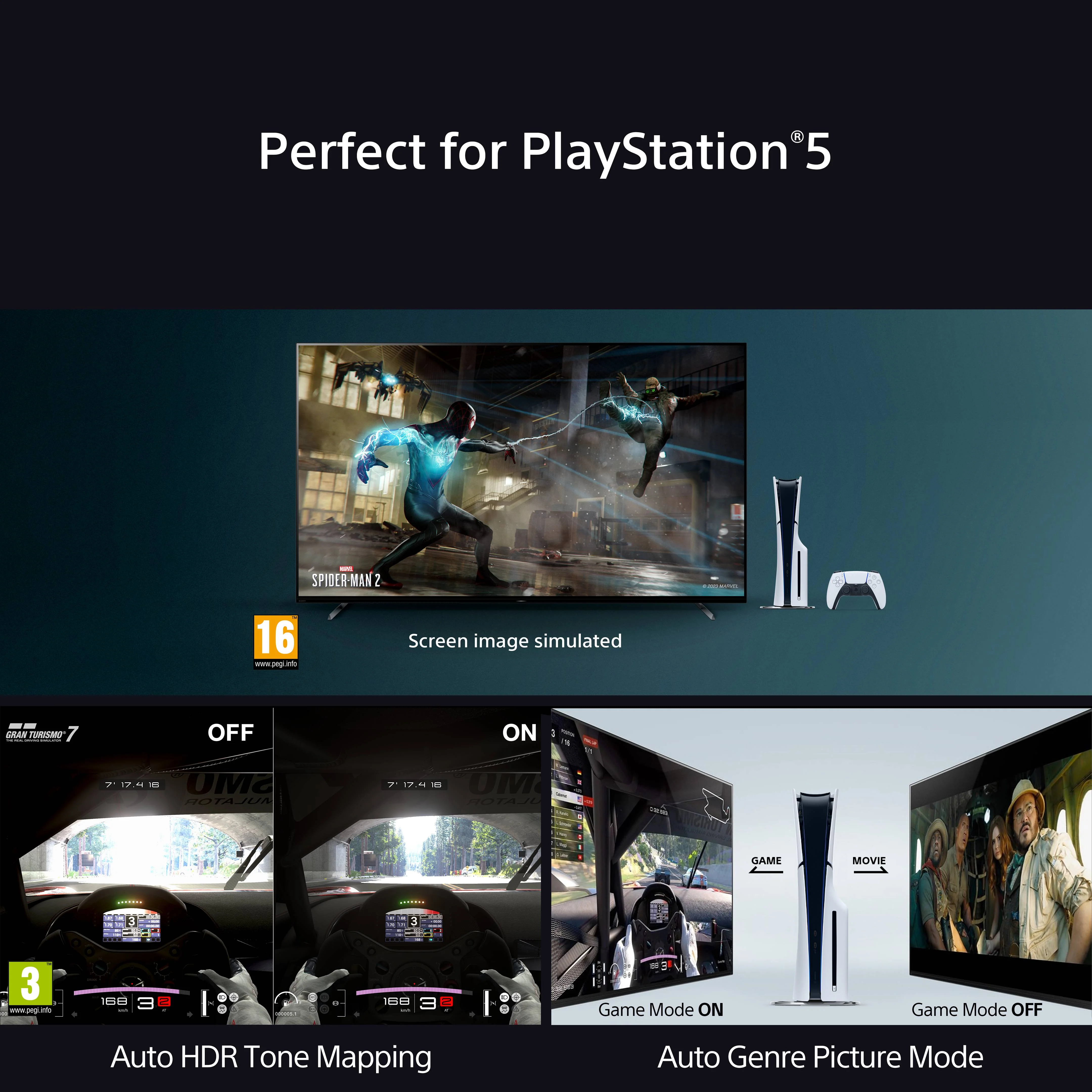 Sony K85XR70PU 85" BRAVIA 7 XR70P QLED (XR l Mini LED) 4K HDR Google TV - Image 7
