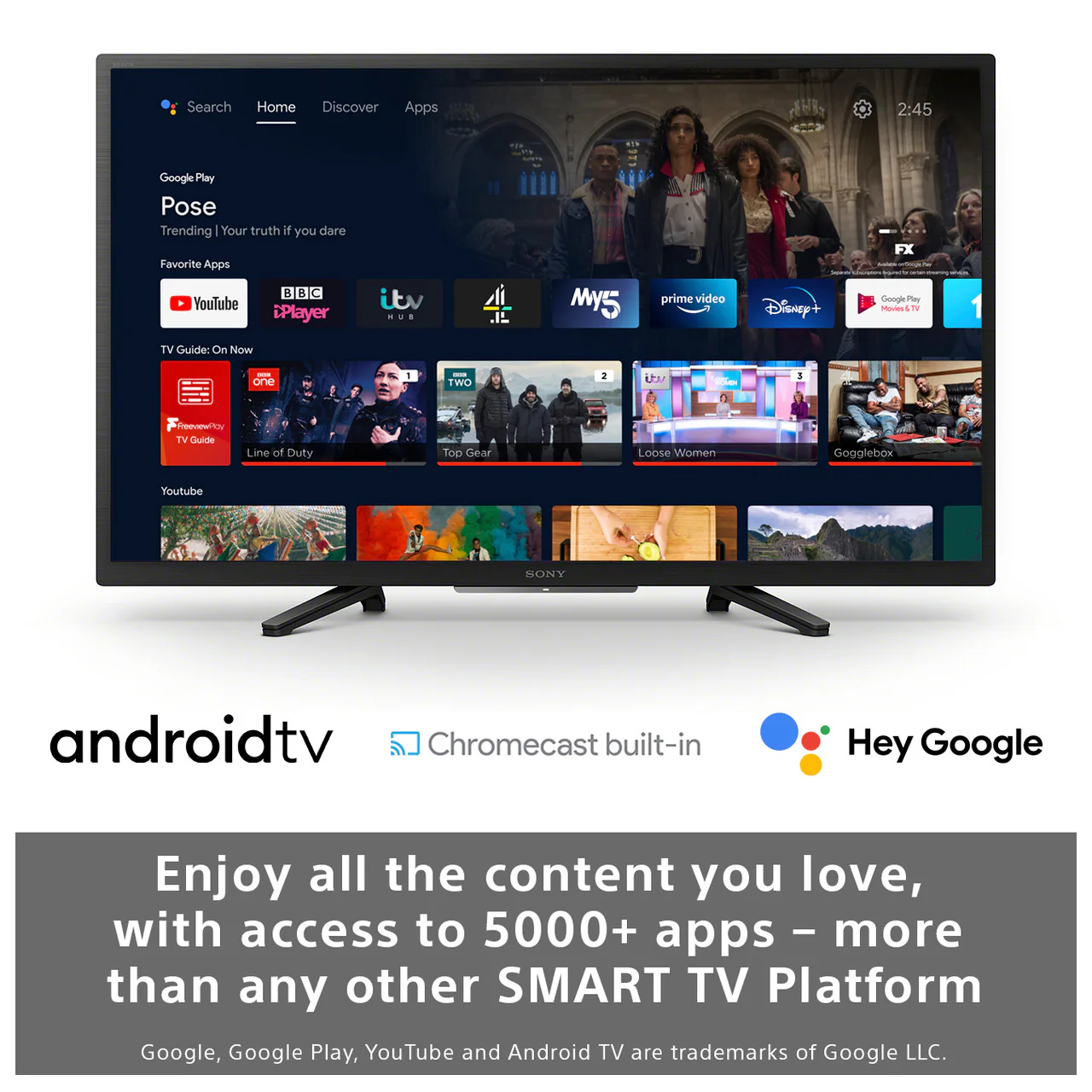 Sony KD-32W800P1U 32" HD Ready HDR Smart TV - Image 3